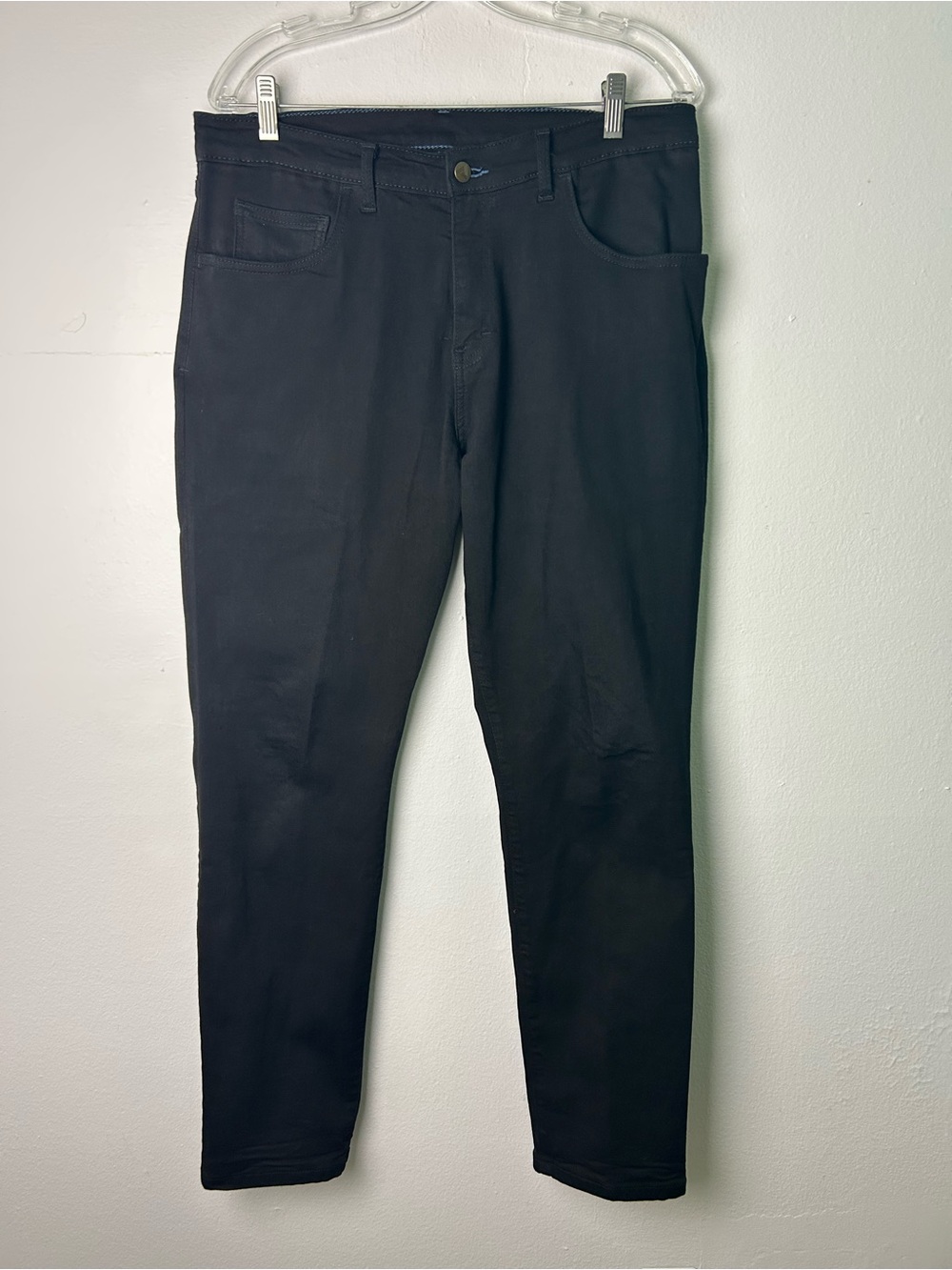 Blue Delta Custom‎ Mens 34X31 Dark Brown Pants Classic Straight Fit old Money